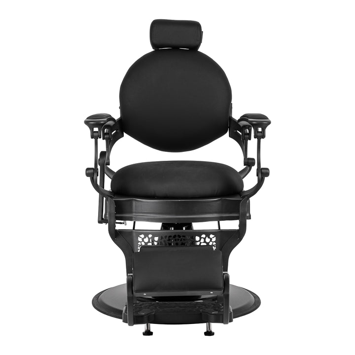 Sillón de Barberia Gabbiano Niccolo Negro‑Negro sin Botones - imagen 2