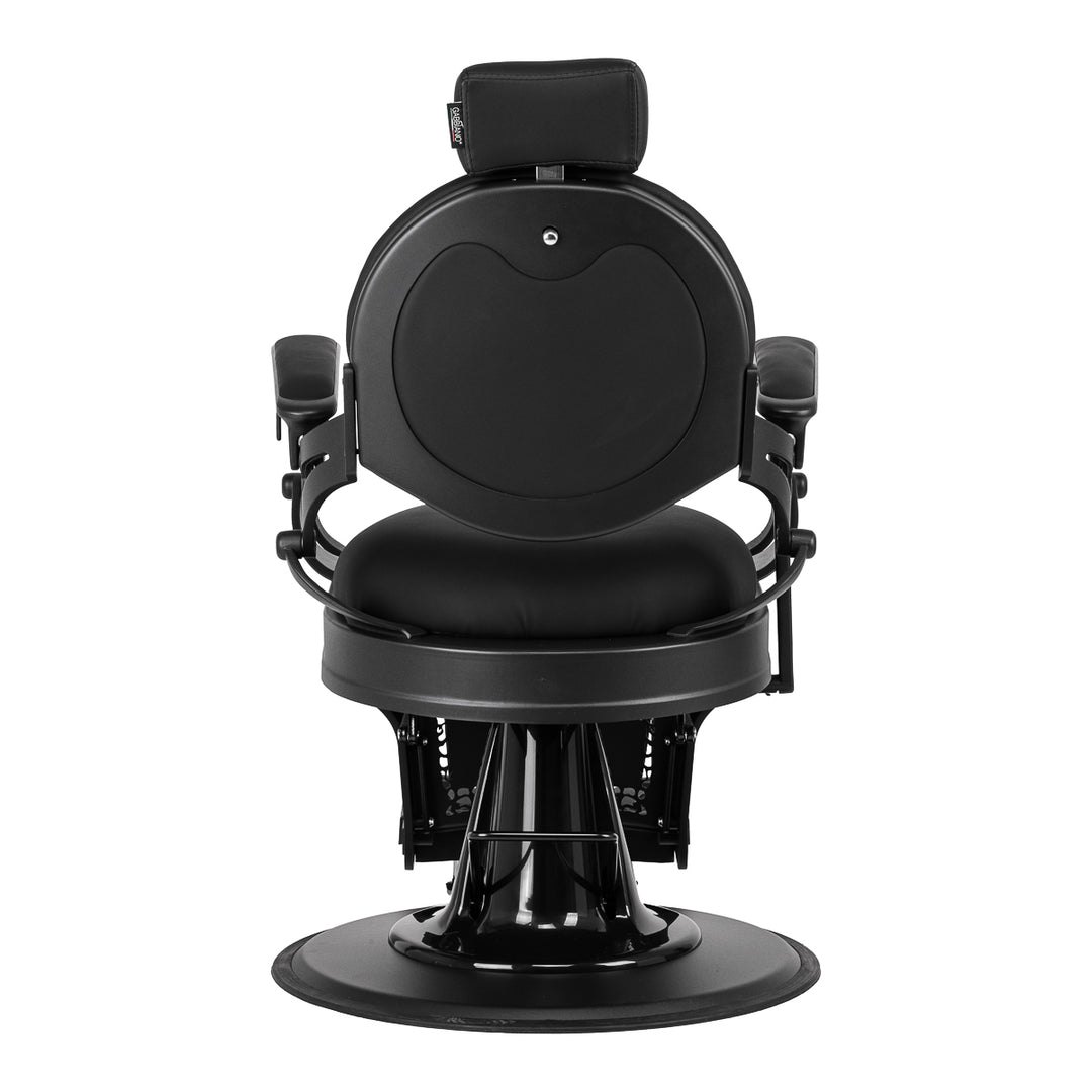 Sillón de Barberia Gabbiano Niccolo Negro‑Negro sin Botones - imagen 3