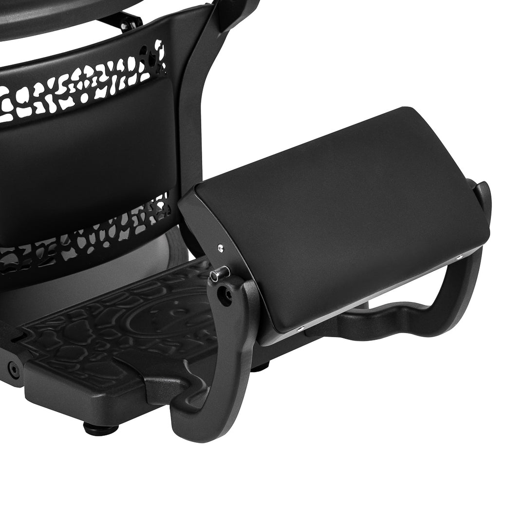 Sillón de Barberia Gabbiano Niccolo Negro‑Negro sin Botones - imagen 6
