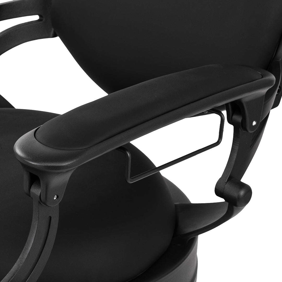 Sillón de Barberia Gabbiano Niccolo Negro‑Negro sin Botones - imagen 10