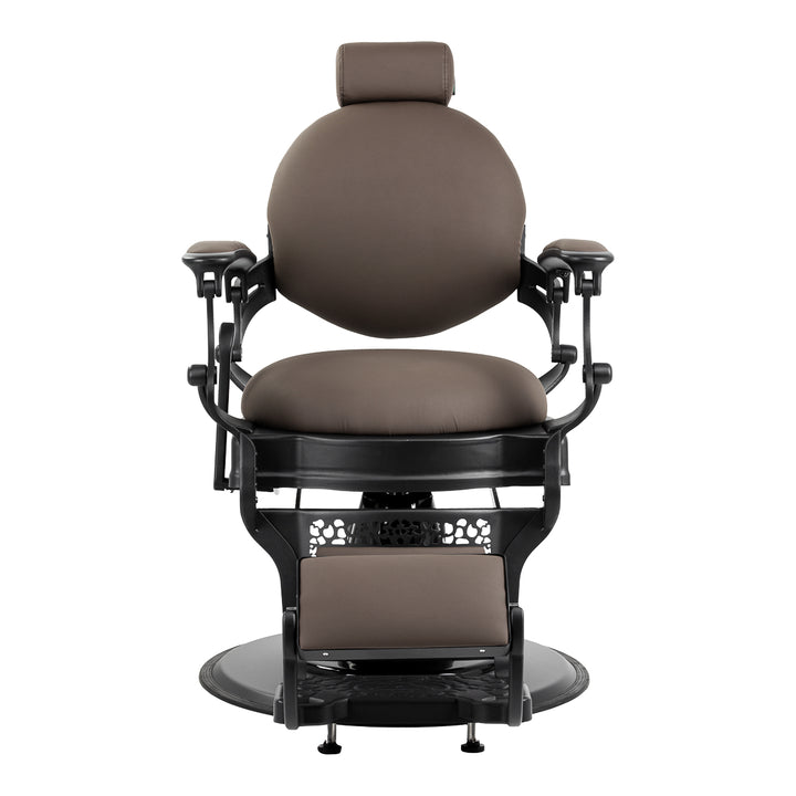 Sillón de Barberia Gabbiano Niccolo Marrón‑Negro sin Botones - imagen 2
