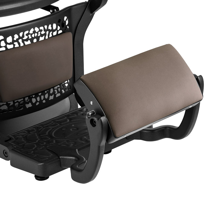 Sillón de Barberia Gabbiano Niccolo Marrón‑Negro sin Botones - imagen 6