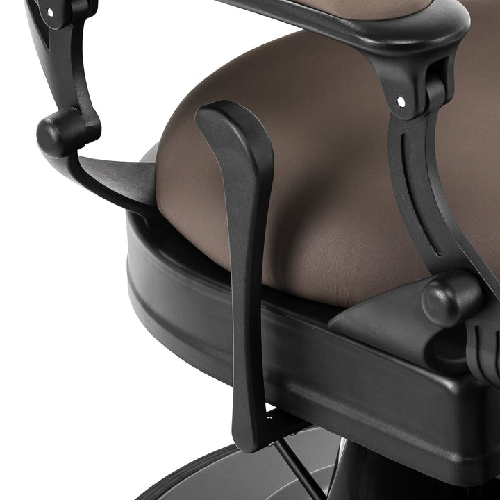 Sillón de Barberia Gabbiano Niccolo Marrón‑Negro sin Botones - imagen 8