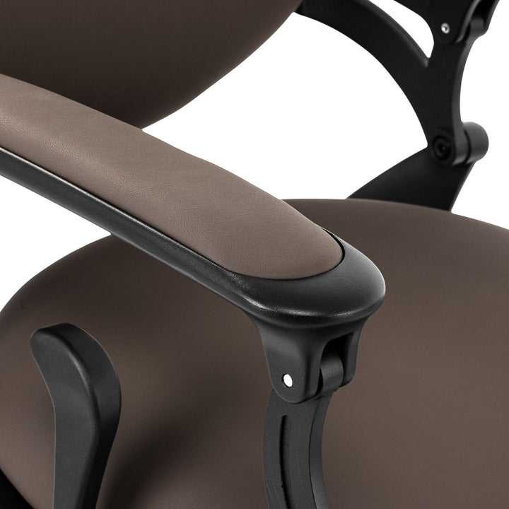 Sillón de Barberia Gabbiano Niccolo Marrón‑Negro sin Botones - imagen 9