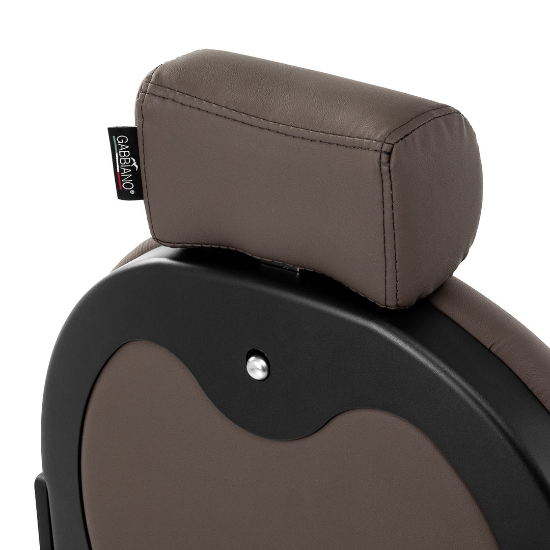 Sillón de Barberia Gabbiano Niccolo Marrón‑Negro sin Botones - imagen 16