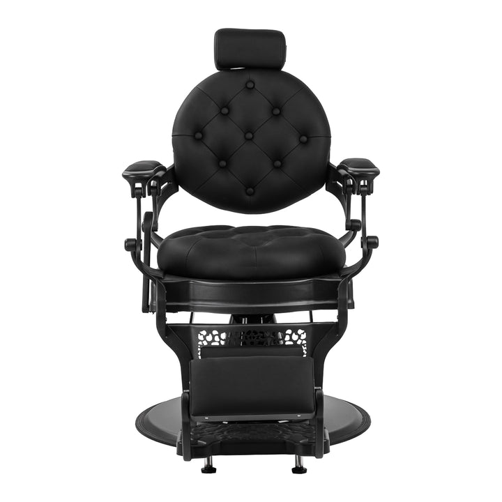 Sillón de Barberia Gabbiano Niccolo Negro-Negro - imagen 2