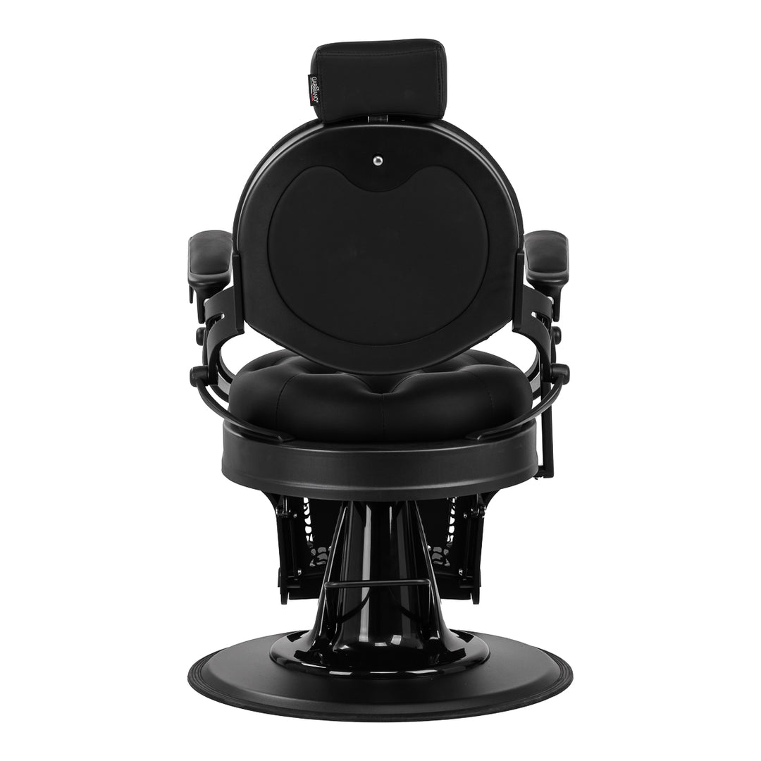 Sillón de Barberia Gabbiano Niccolo Negro-Negro - imagen 3