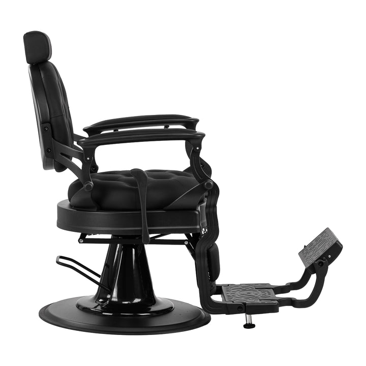 Sillón de Barberia Gabbiano Niccolo Negro-Negro - imagen 4