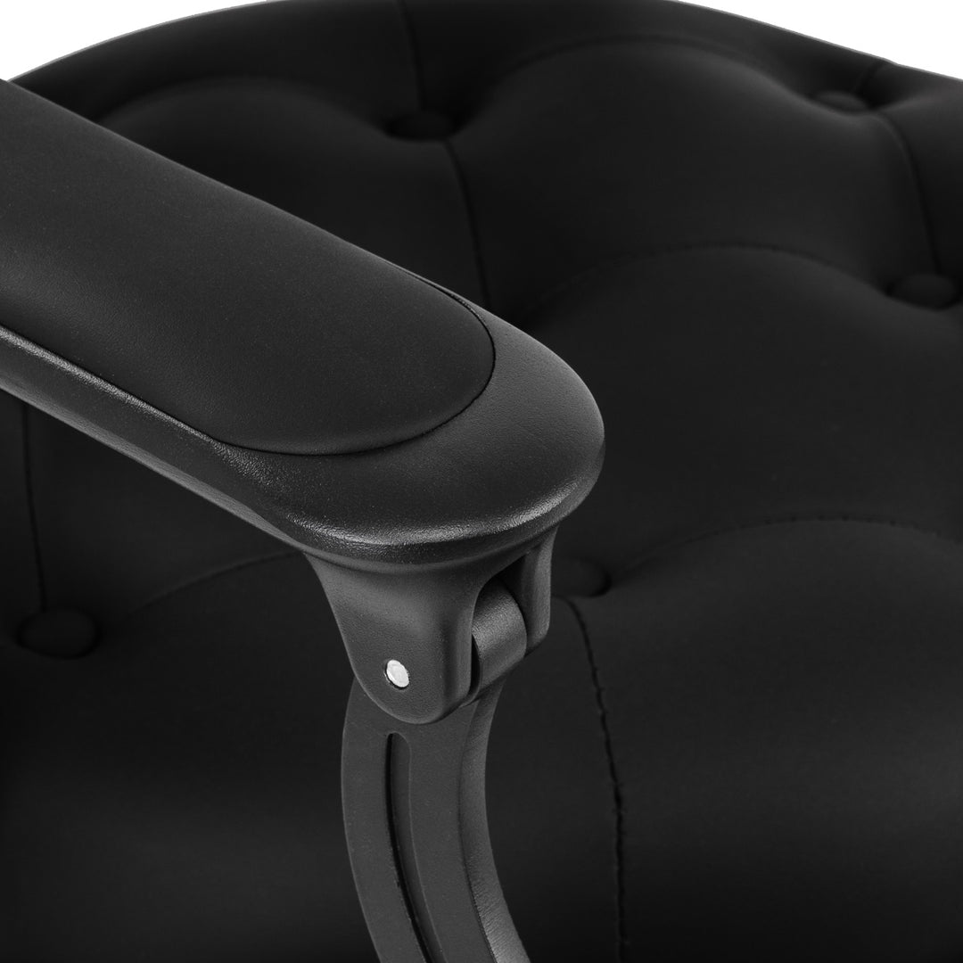 Sillón de Barberia Gabbiano Niccolo Negro-Negro - imagen 9