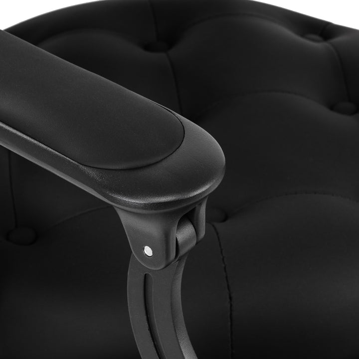 Sillón de Barberia Gabbiano Niccolo Negro-Negro - imagen 9