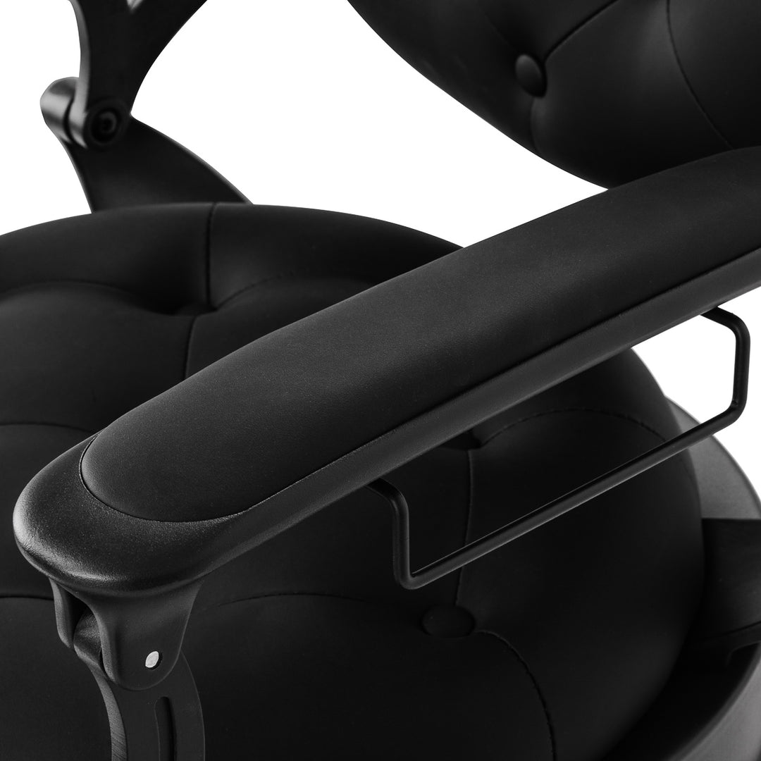 Sillón de Barberia Gabbiano Niccolo Negro-Negro - imagen 10