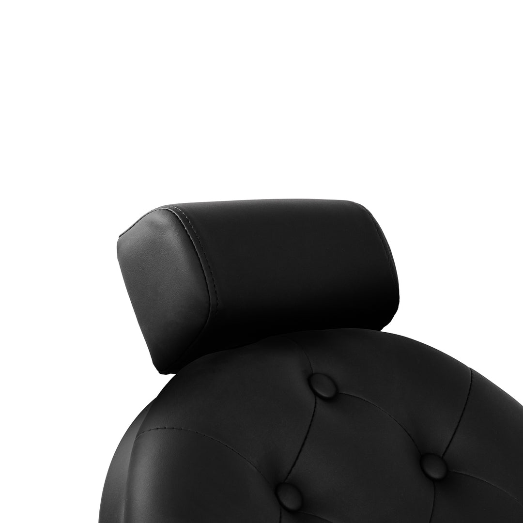 Sillón de Barberia Gabbiano Niccolo Negro-Negro - imagen 15