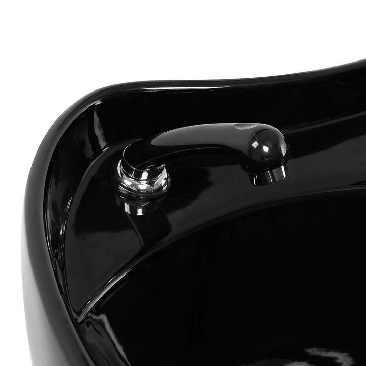 Unidad de Lavado Gabbiano Carmen con Reposapiés Ajustable Negro 11