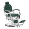 Sillón de Barberia Gabbiano President Verde‑Cromo