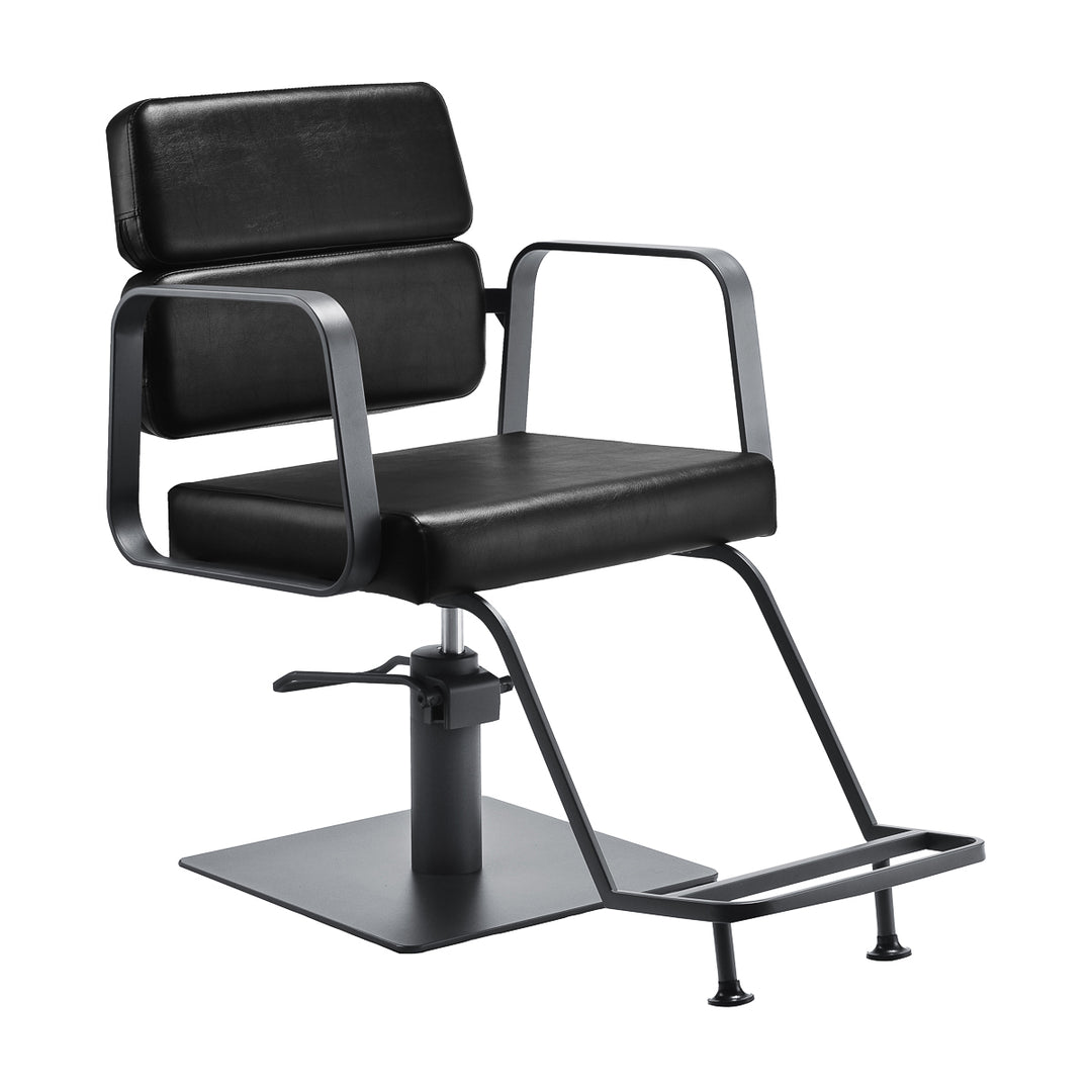 Sillón de peluquería Gabbiano Porto Negro-Gris