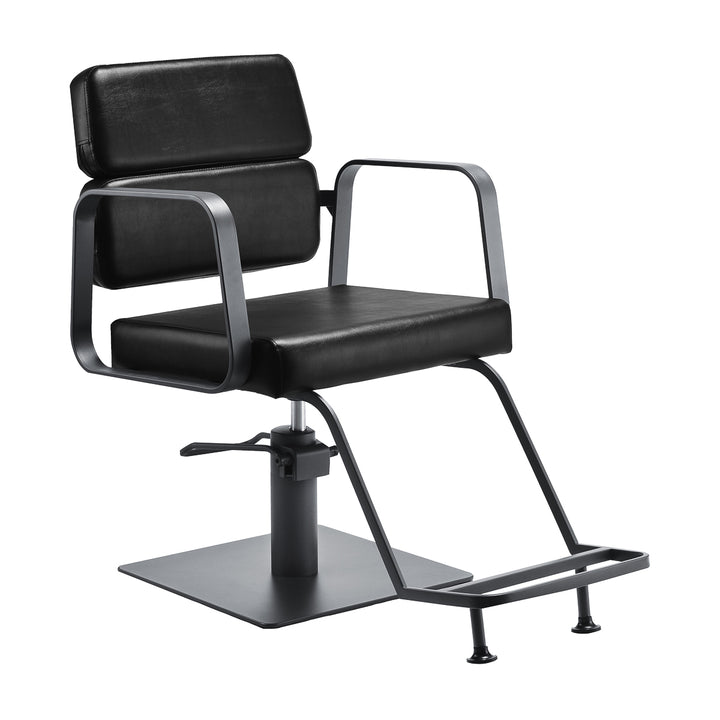 Sillón de peluquería Gabbiano Porto Negro-Gris