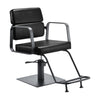 Sillón de peluquería Gabbiano Porto Negro-Gris