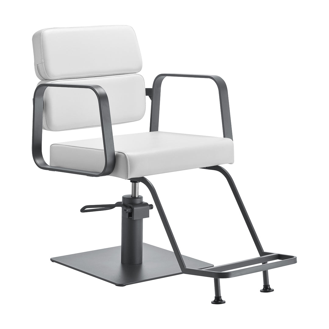 Sillón de peluquería Gabbiano Porto Blanco-Gris