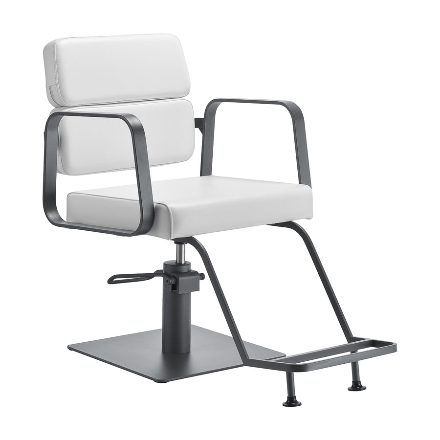 Sillón de peluquería Gabbiano Porto Blanco-Gris