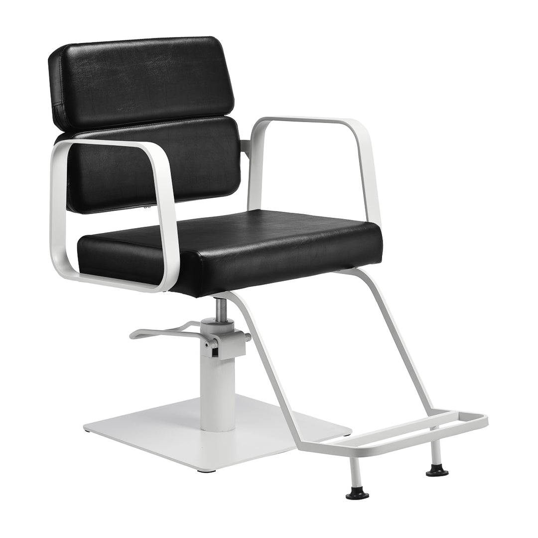 Sillón de peluquería Gabbiano Porto Negro-Blanco