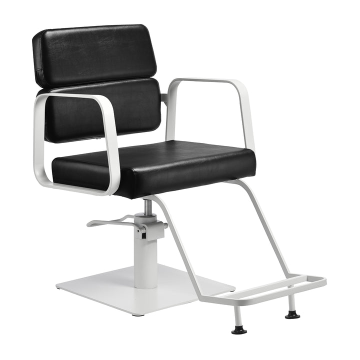Sillón de peluquería Gabbiano Porto Negro-Blanco
