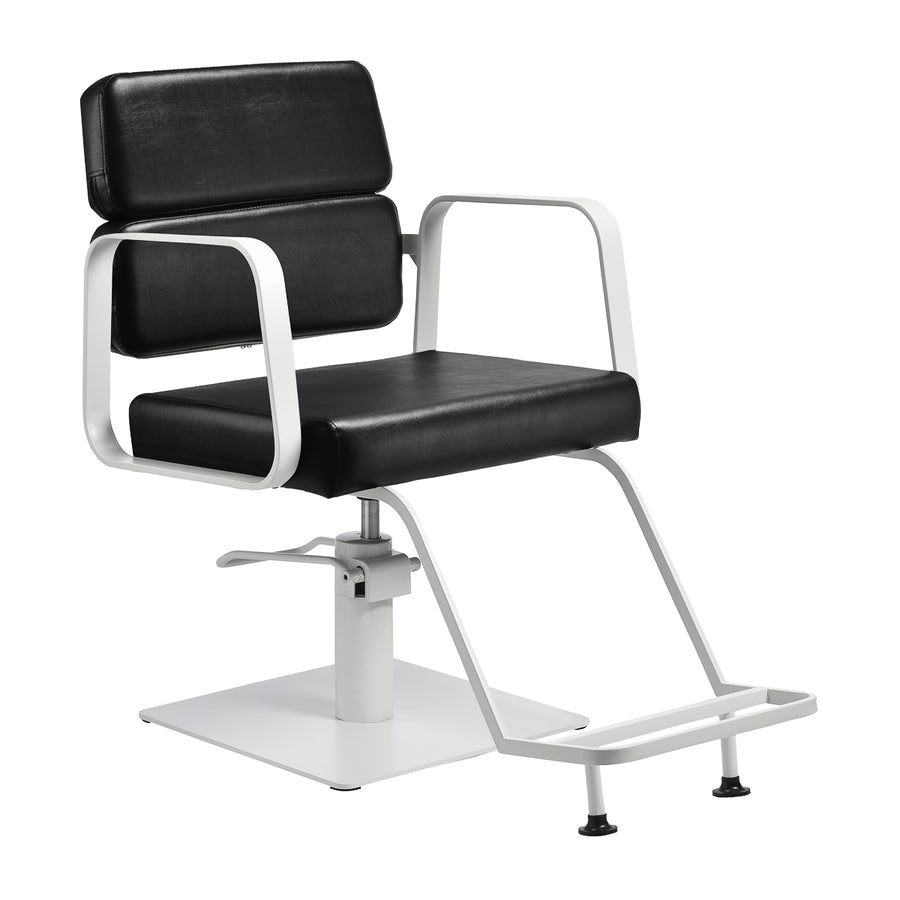 Sillón de peluquería Gabbiano Porto Negro-Blanco
