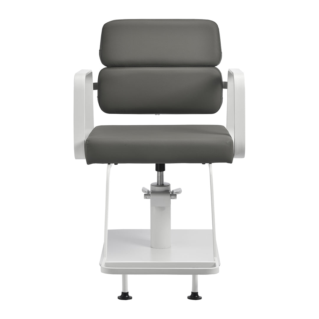 Sillón de peluquería Gabbiano Porto Gris-Blanco - imagen 2