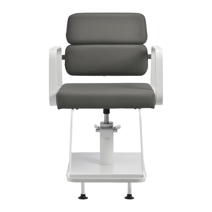Sillón de peluquería Gabbiano Porto Gris-Blanco - imagen 2