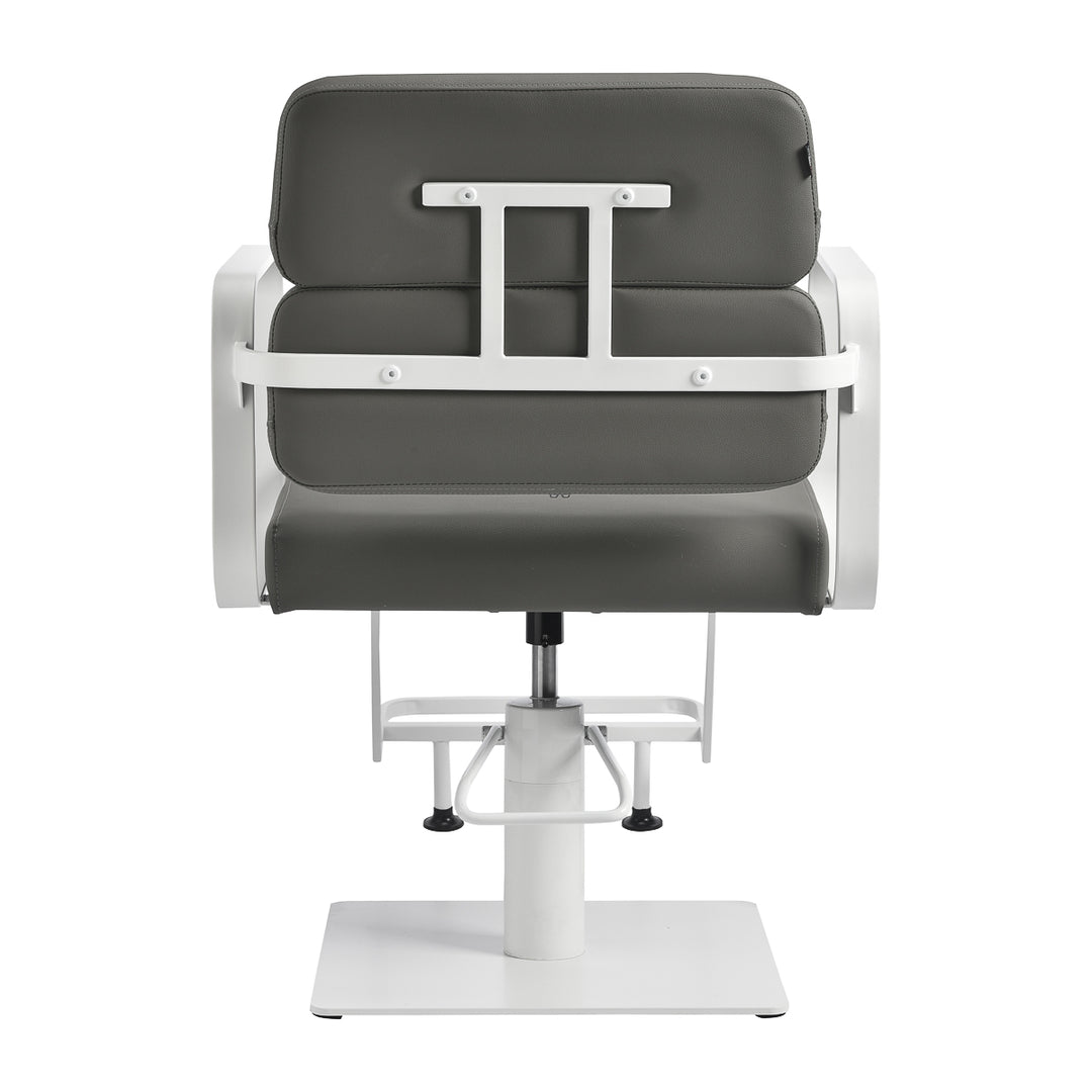 Sillón de peluquería Gabbiano Porto Gris-Blanco - imagen 3
