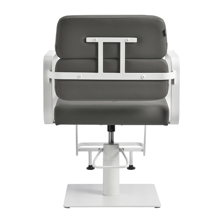 Sillón de peluquería Gabbiano Porto Gris-Blanco - imagen 3