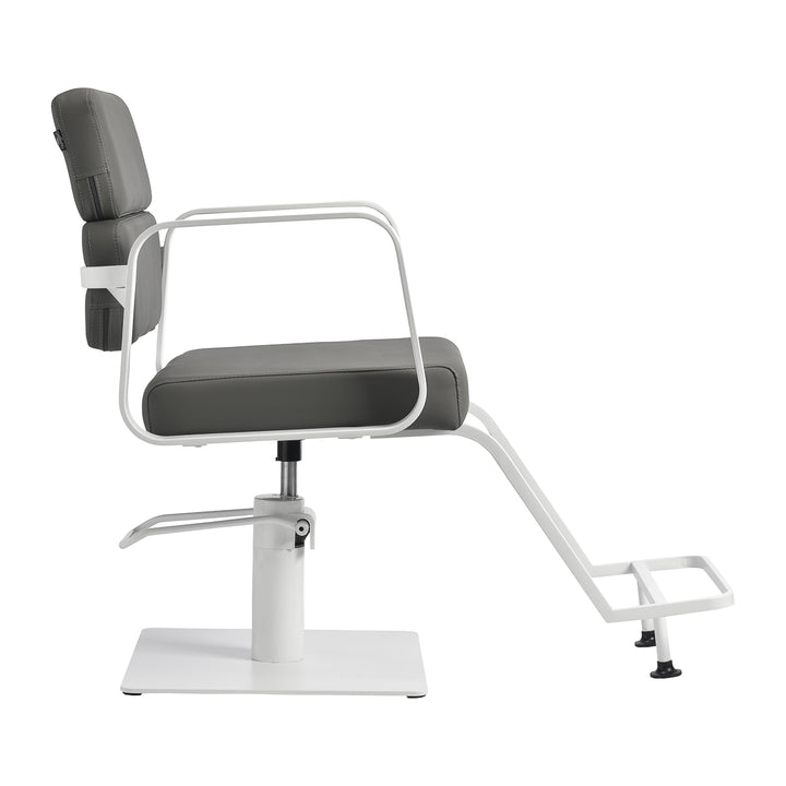 Sillón de peluquería Gabbiano Porto Gris-Blanco - imagen 4