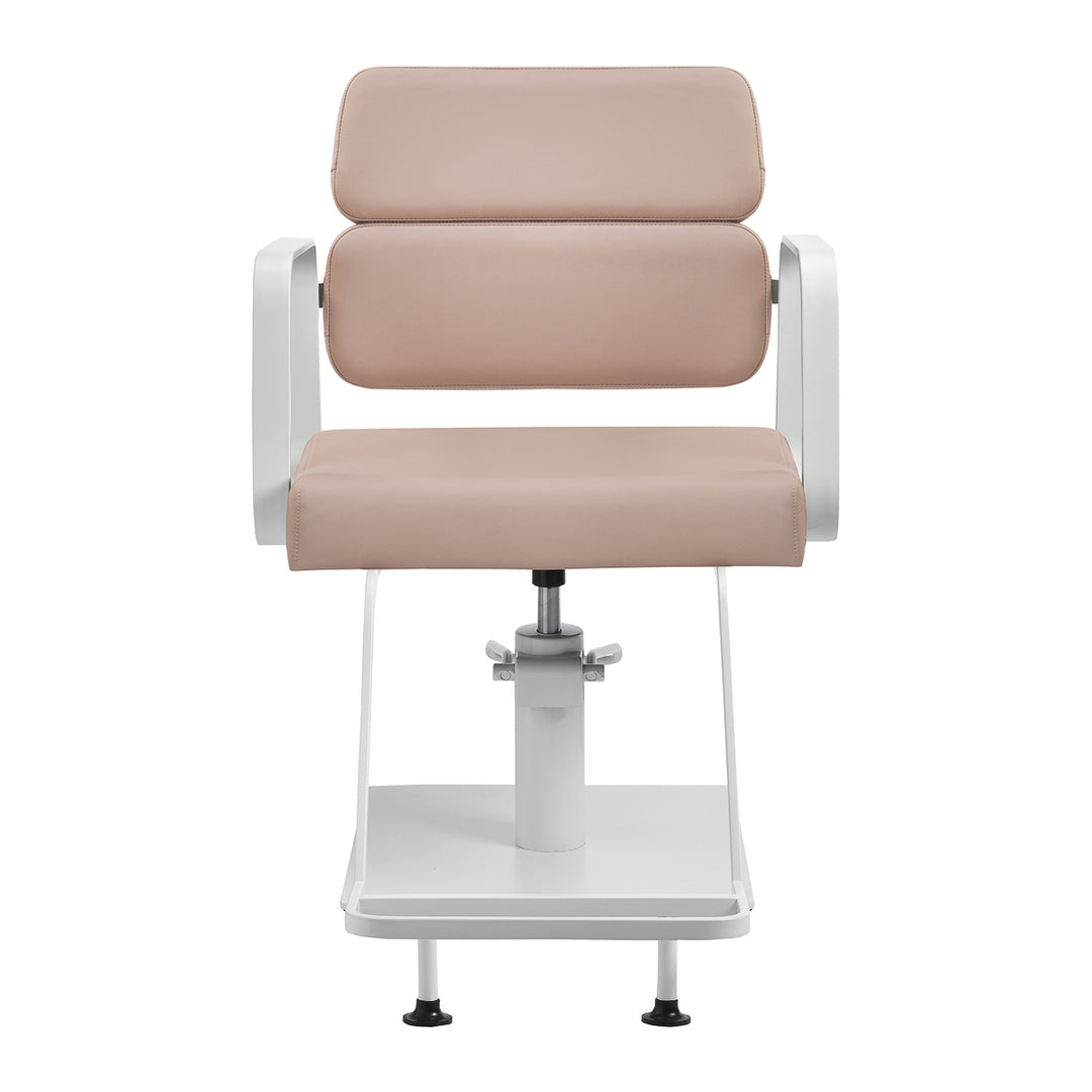 Sillón de peluquería Gabbiano Porto Beige-Blanco - imagen 2