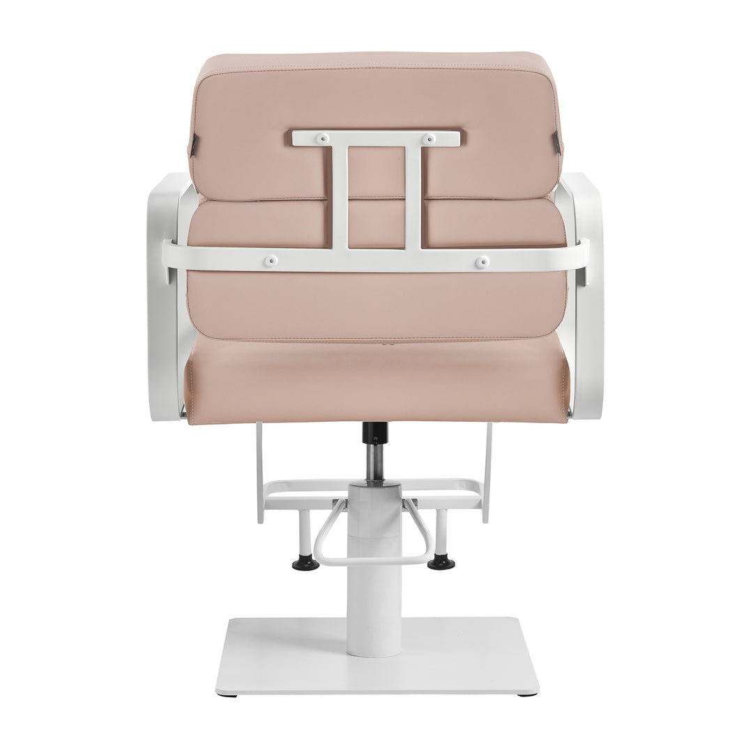 Sillón de peluquería Gabbiano Porto Beige-Blanco - imagen 3