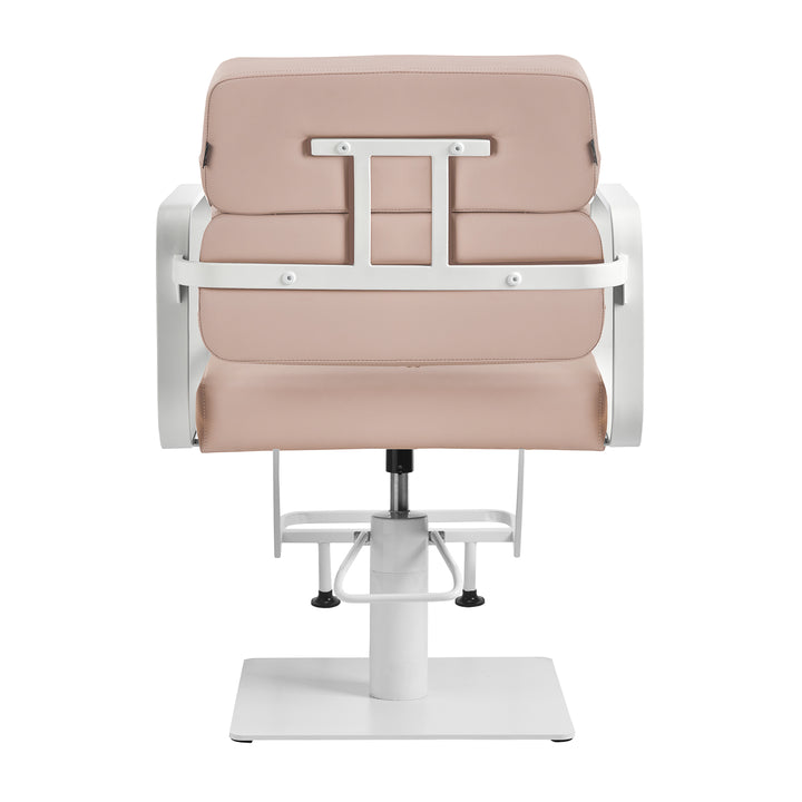 Sillón de peluquería Gabbiano Porto Beige-Blanco - imagen 3