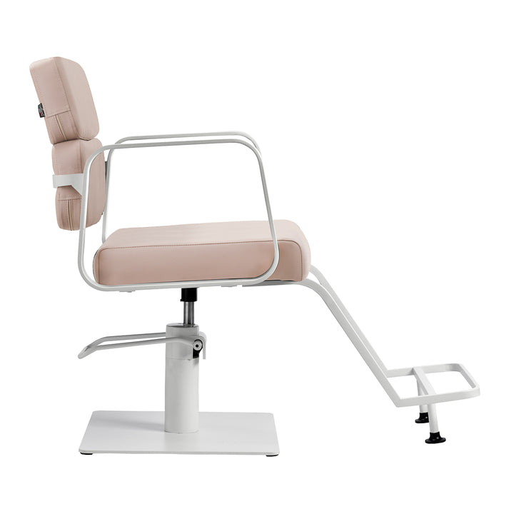Sillón de peluquería Gabbiano Porto Beige-Blanco - imagen 4