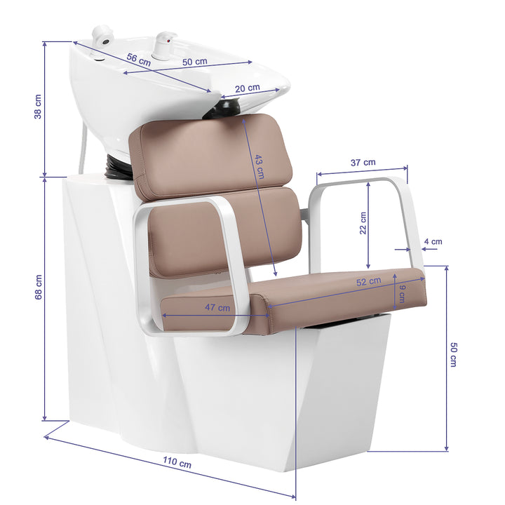 Lavacabezas Gabbiano Porto Blanco-Beige - imagen 10