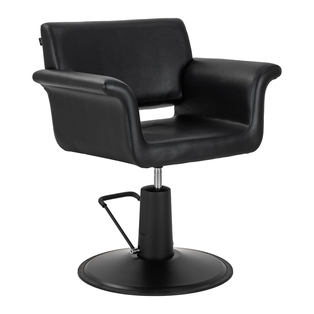 Sillón de peluquería Gabbiano Lucca Negro-Negro