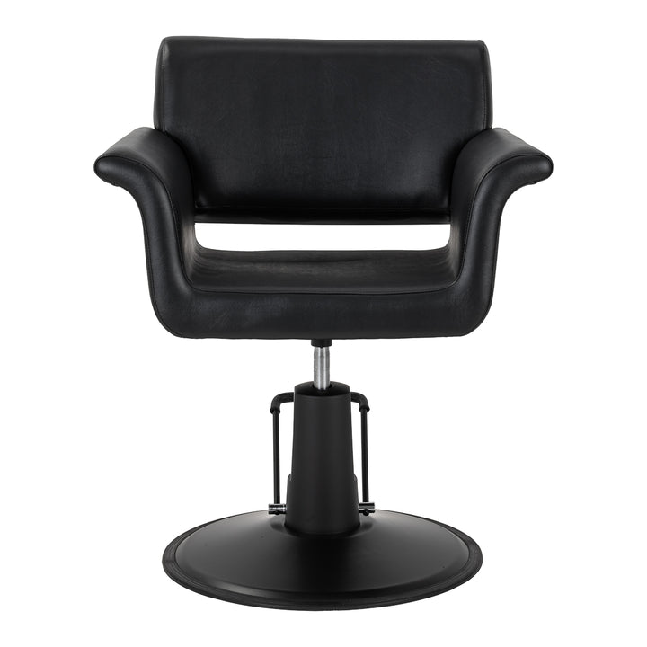 Sillón de peluquería Gabbiano Lucca Negro-Negro - imagen 2