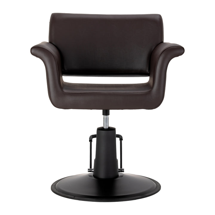 Sillón de peluquería Gabbiano Lucca Marrón-Negro - imagen 3