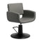Sillón de peluquería Gabbiano Mataro Gris-Negro