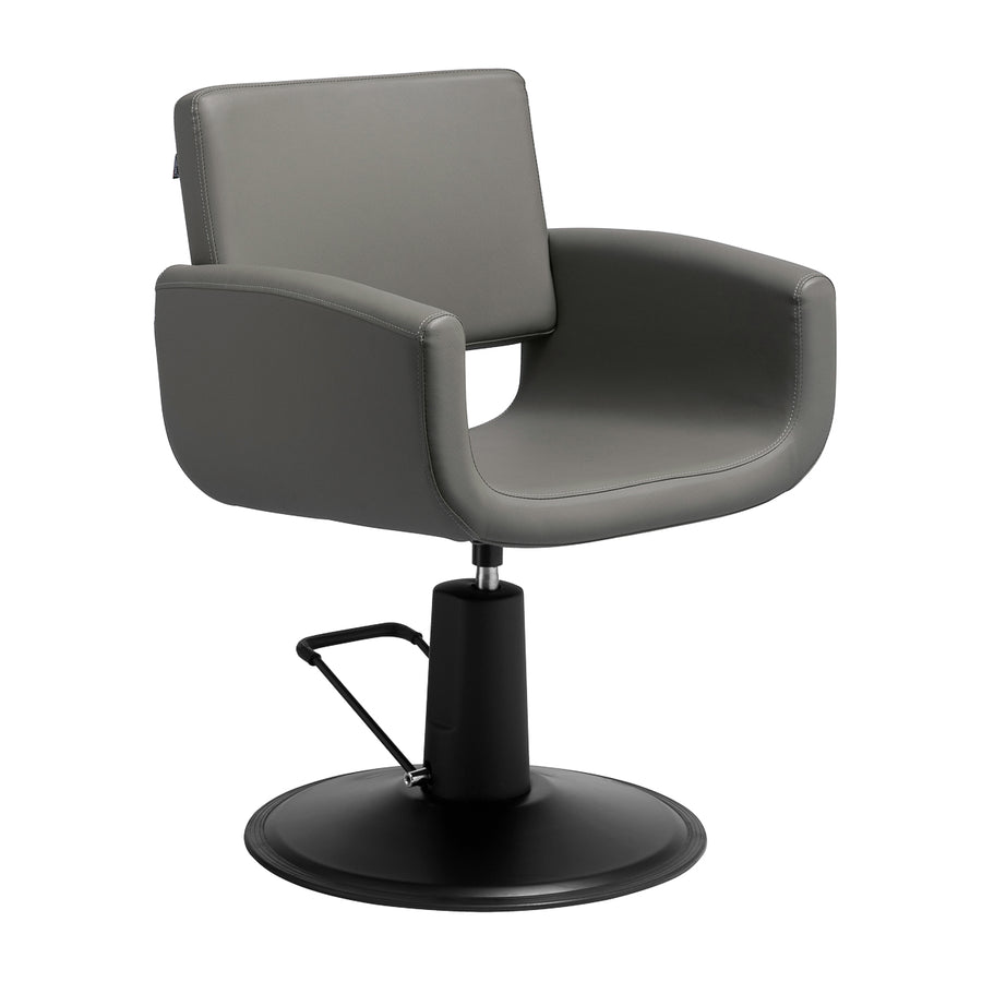 Sillón de peluquería Gabbiano Mataro Gris-Negro