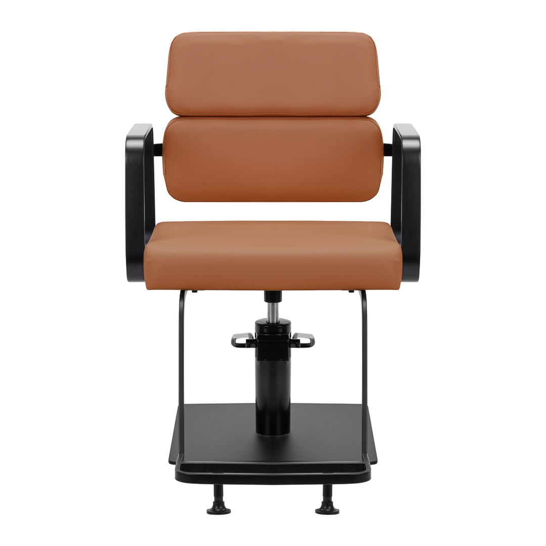 Silla de Peluquería Gabbiano Porto Negro-Naranja 3