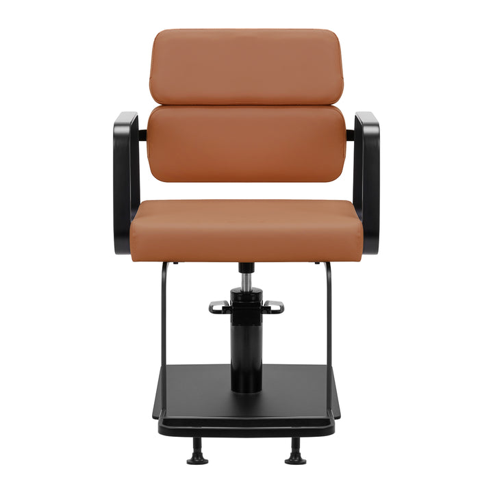Silla de Peluquería Gabbiano Porto Negro-Naranja 3