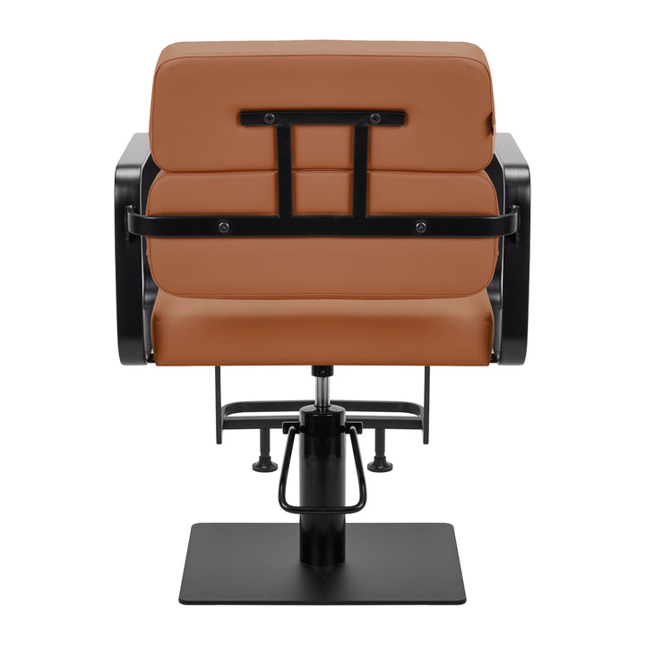 Silla de Peluquería Gabbiano Porto Negro-Naranja 4