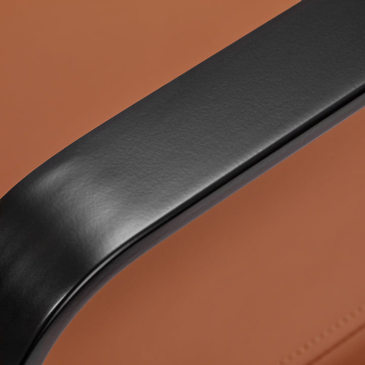 Silla de Peluquería Gabbiano Porto Negro-Naranja 5