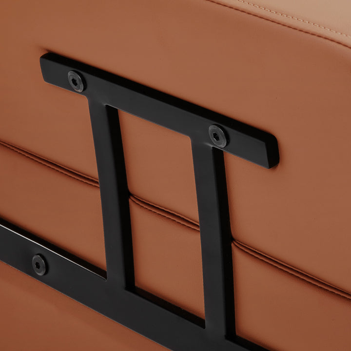 Silla de Peluquería Gabbiano Porto Negro-Naranja 7