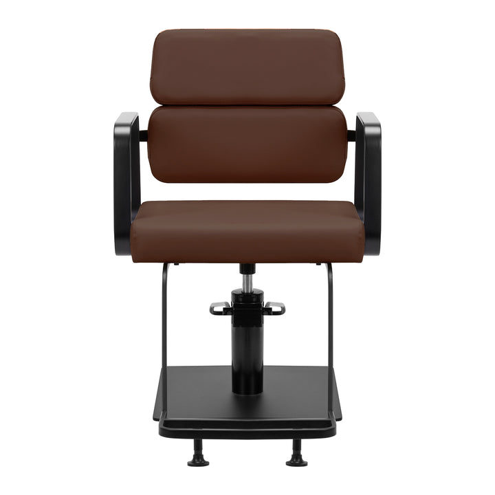 Silla de Peluquería Gabbiano Porto Negro-Chocolate 3