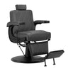 Sillón de Barberia Hair System BM88066B Gris-Negro