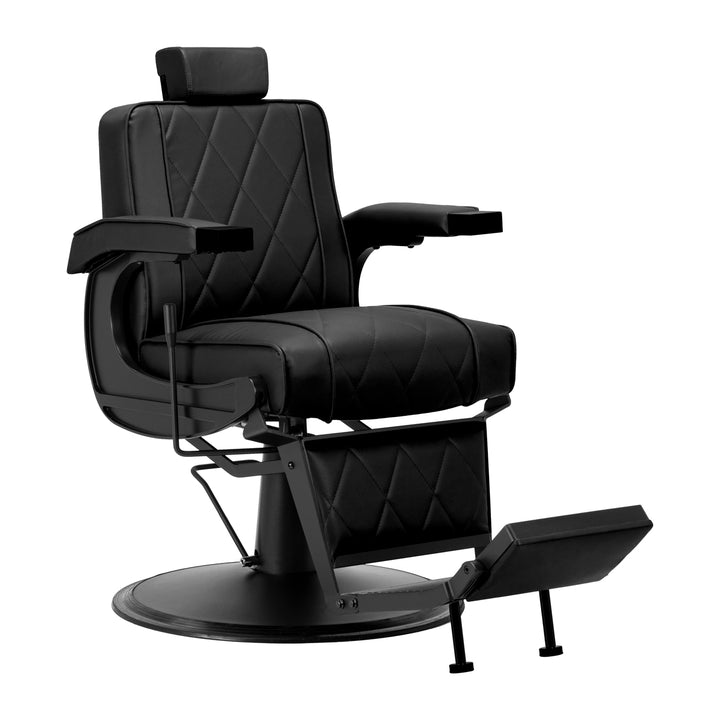 Sillón de Barberia Hair System BM88066B Negro-Negro