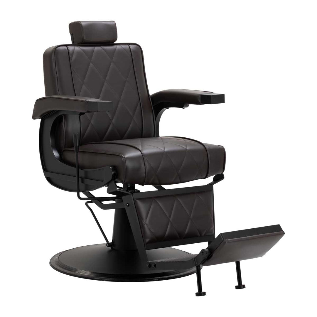 Sillón de Barberia Hair System BM88066B Marrón-Negro